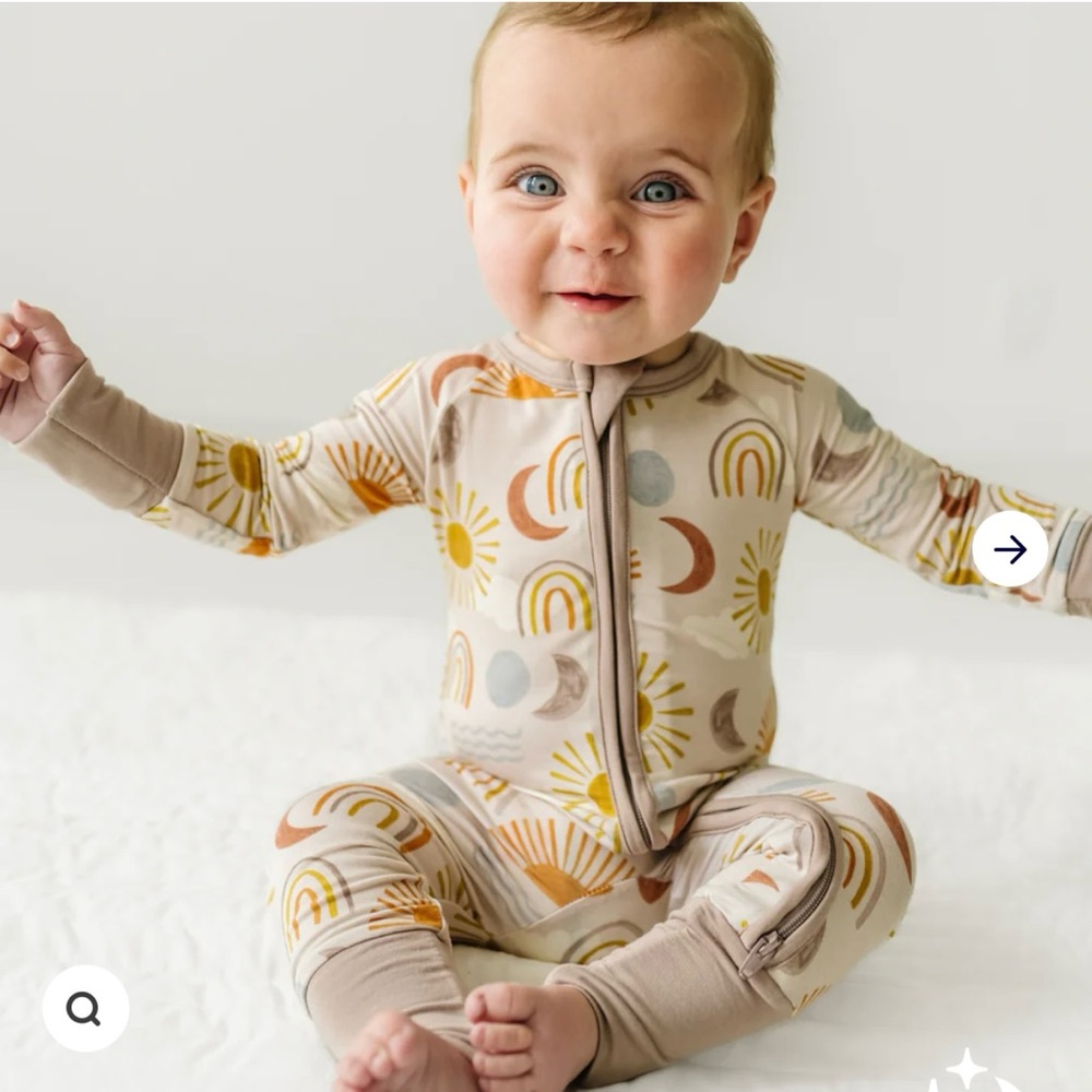 Little Sleepies - Desert Sunrise Zippy - 3-6 months